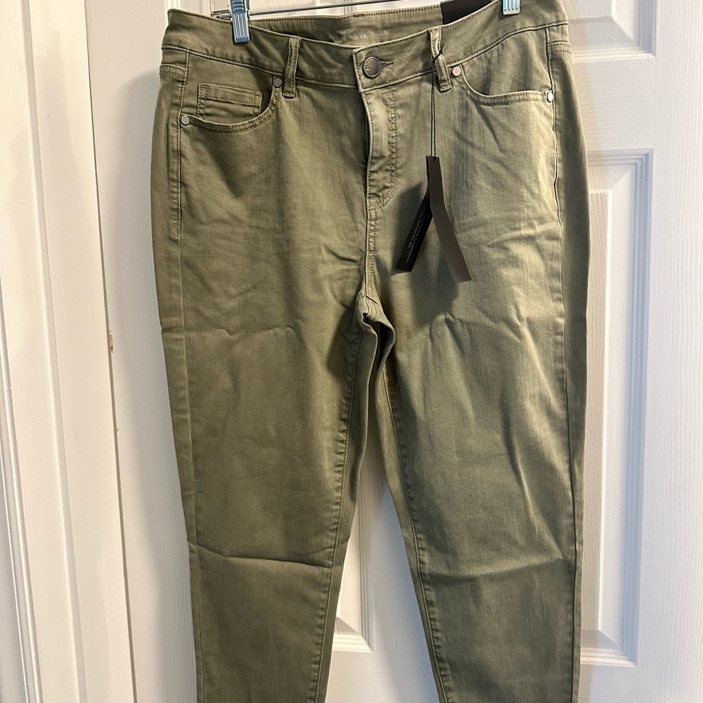Lane Bryant Mid Rise Super Stretch Ankle Skinny Jeans
